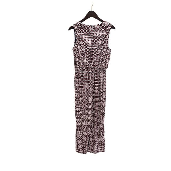 NWT Chic Orange & Navy Blue‎ Geometric Jumpsuit - Perfect for Summer Size 12 - Picture 7 of 10